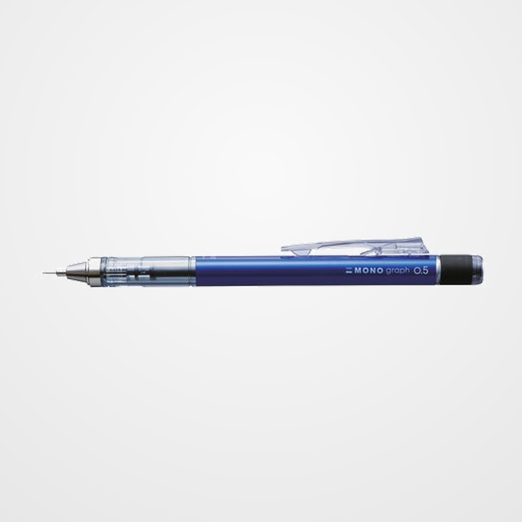 PORTAMINAS TOMBOW MONO GRAPH PROFESIONAL 0,5 mm. CUERPO AZUL BLISTER de 1