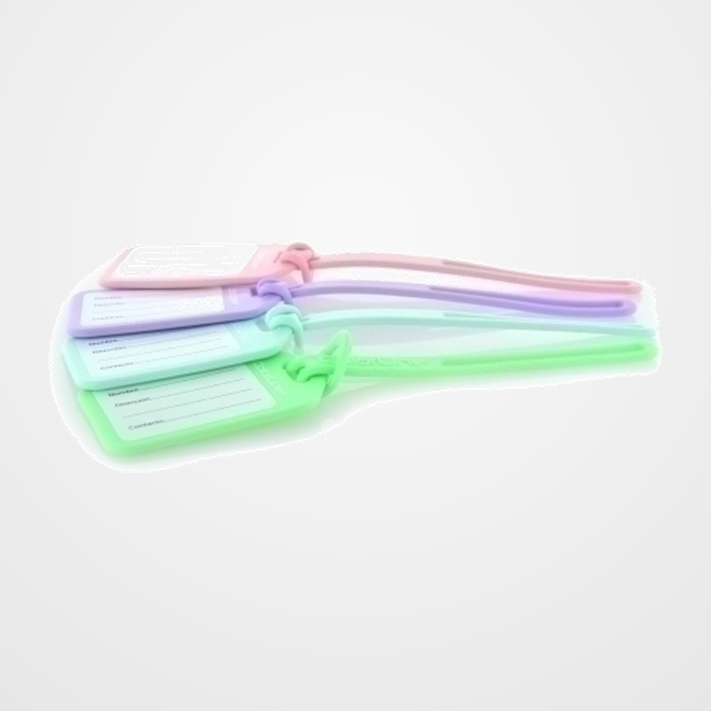 PORTANOMBRE OFFICEBOX CON COLGADOR BLUSH PAQUETE DE 24