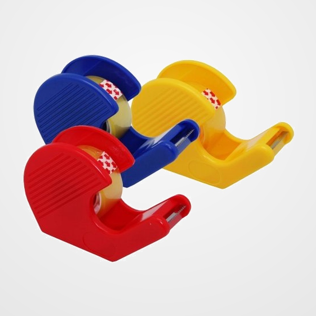 PORTARROLLOS BISMARK MINI C/CINTA 3x9.5cm 3 COLORES SURT.