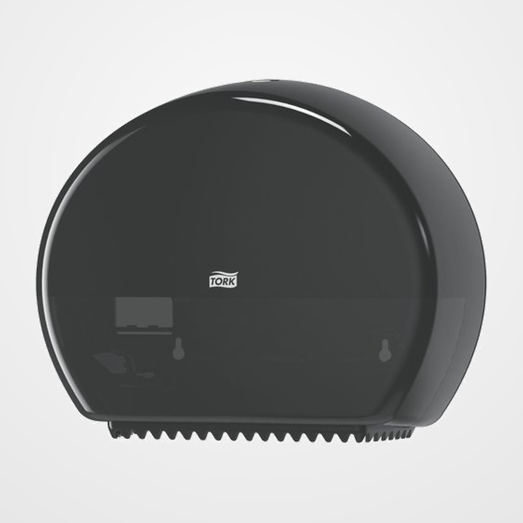 PORTARROLLOS PAPEL HIGIENICO TORK MINI JUMBO NEGRO