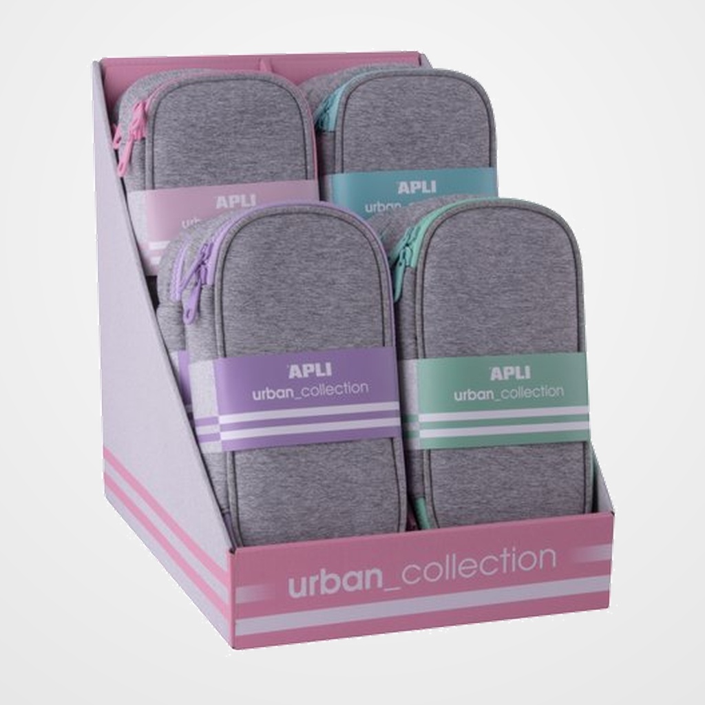 PORTATODO APLI NEOPRENO URBAN RECTANGULAR EXPOSITOR DE 8