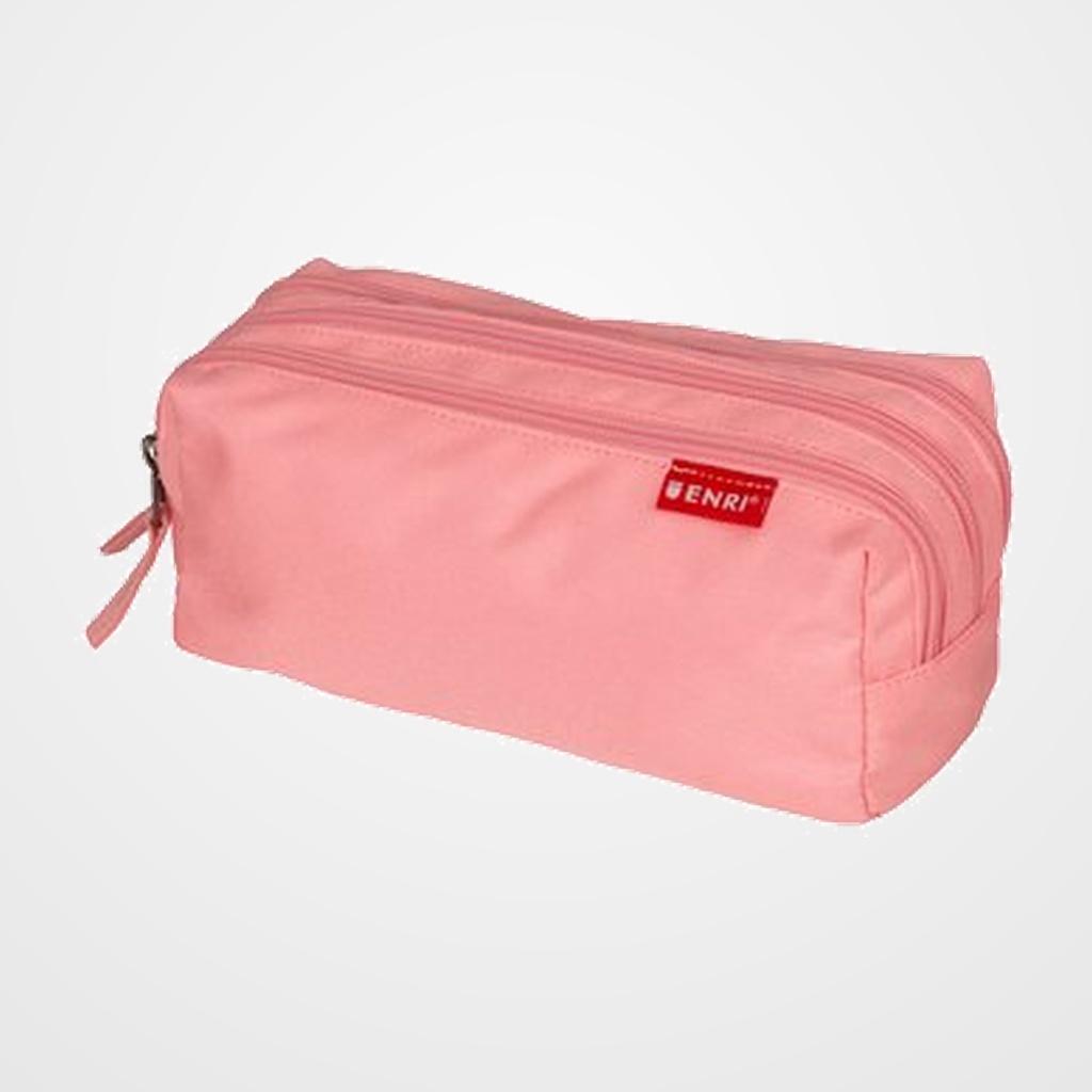 PORTATODO ENRI 3 CREMALLERAS ROSA