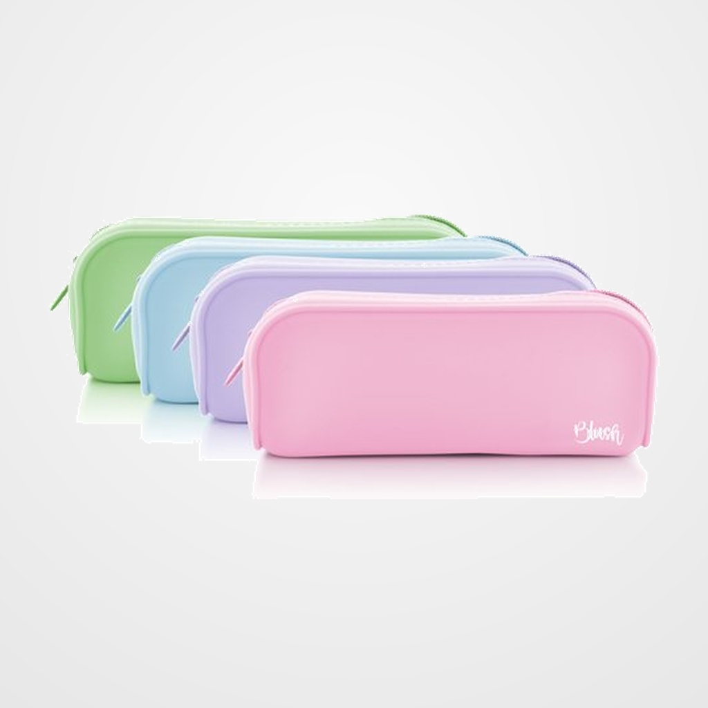 PORTATODO OFFICE BOX SILICONA RECTANGULAR BLUSH SURTIDO (4 col.)