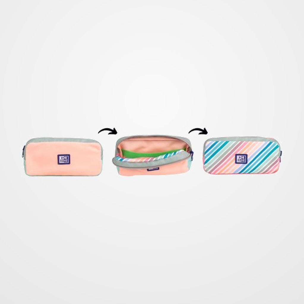 PORTATODO OXFORD KANGOO COLOR BLOCK REVERSIBLE