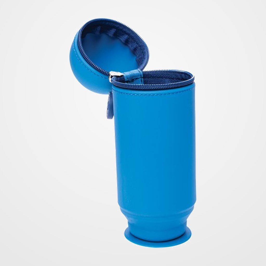 PORTATODO SERVE SILICONA HOOP UP CON CREMALLERA CUBILETE AZUL
