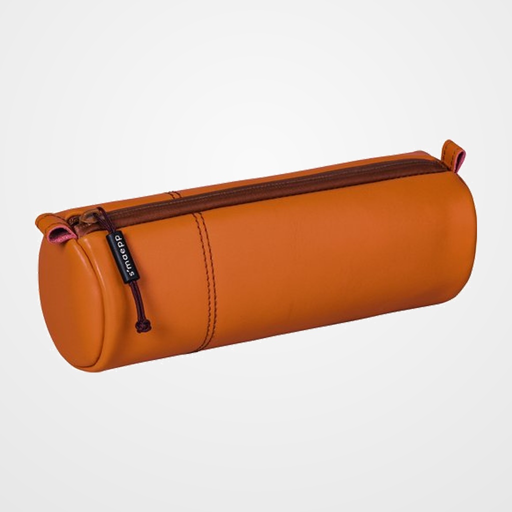 PORTATODO SMAEPP SOFT M REDONDO PIEL NATURAL MARRON