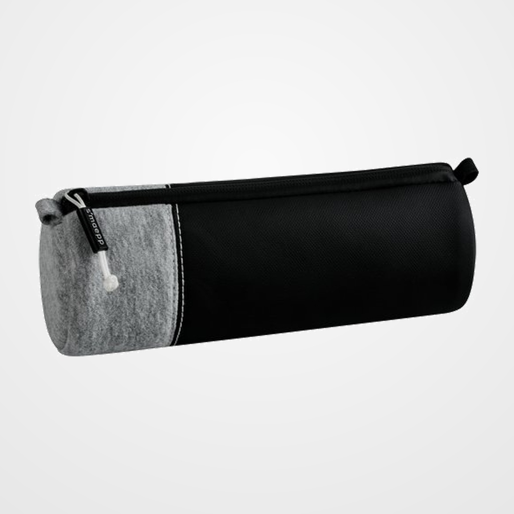 PORTATODO SMAEPP SOFT M REDONDO POLIESTER GRIS CLARO Y NEGRO