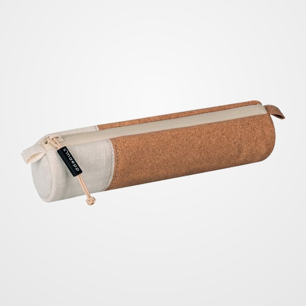 PORTATODO SMAEPP SOFT S REDONDO CORCHO/LINO MARRON