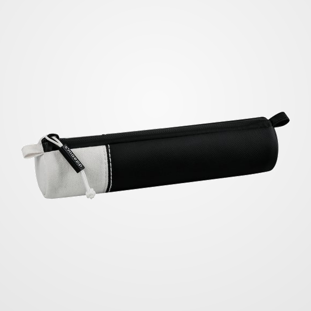 PORTATODO SMAEPP SOFT S REDONDO LONA Y POLIESTER BLANCO Y NEGRO
