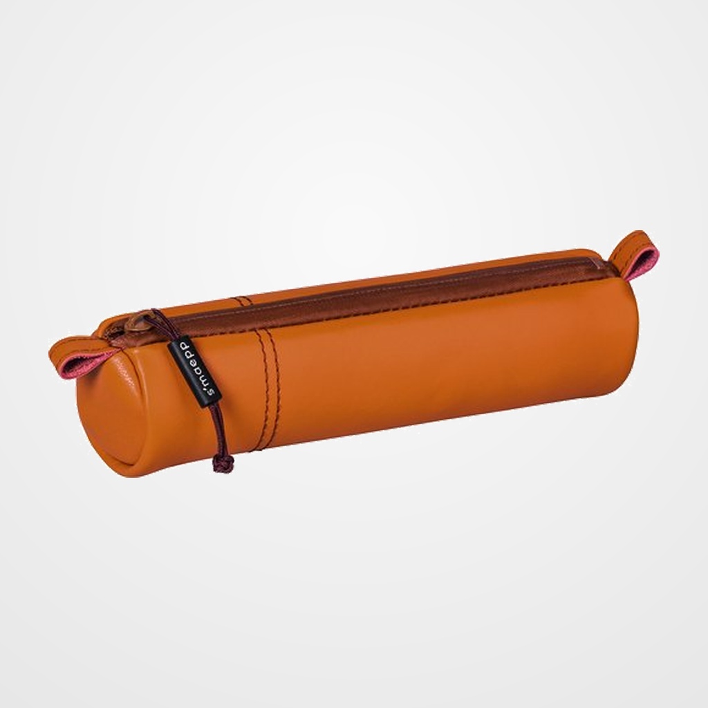 PORTATODO SMAEPP SOFT S REDONDO PIEL NATURAL MARRON