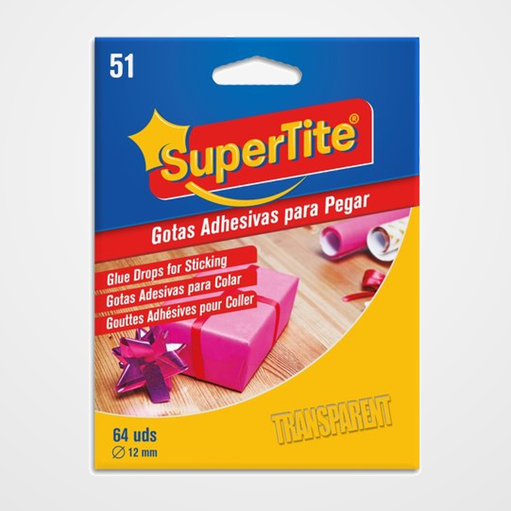 PUNTOS ADHESIVOS SUPERTITE REDONDOS 64 uds