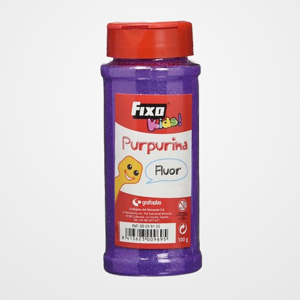 PURPURINA FIXO KIDS FLUOR 100 GR. VIOLETA