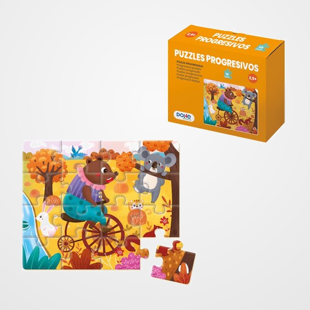 PUZLE DOHE EDUCA PROGRESIVO 16 piezas  + 30 MESES
