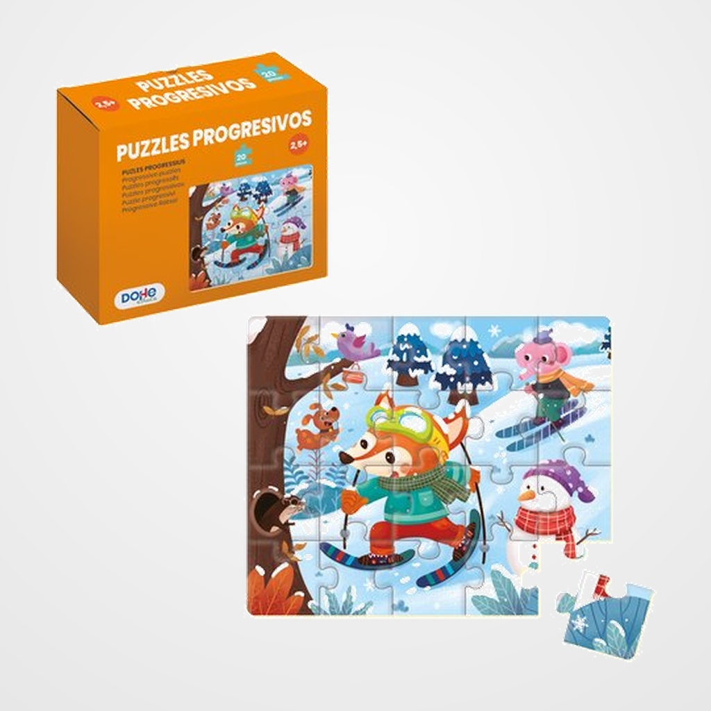 PUZLE DOHE EDUCA PROGRESIVO 20 piezas  + 30 MESES