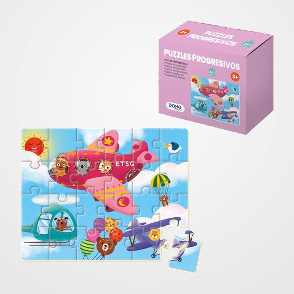 PUZLE DOHE EDUCA PROGRESIVO 24 piezas  + 3 AÑOS