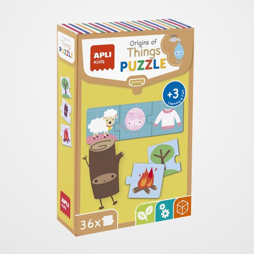PUZLE EDUCATIVO APLI KIDS 36 PIEZAS EL ORIGEN DE LAS COSAS