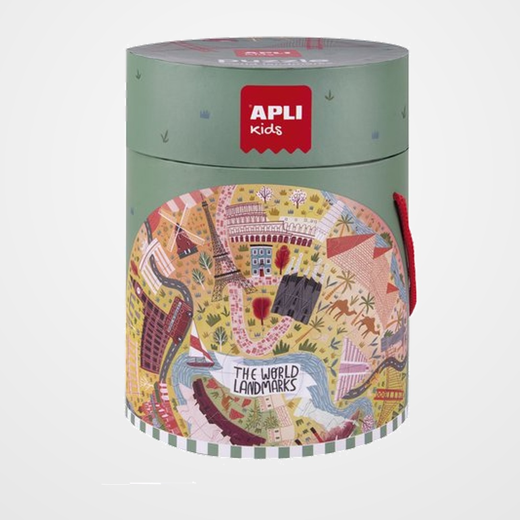 PUZLE EDUCATIVO APLI KIDS 48 PIEZAS CIRCULAR MONUMENTOS