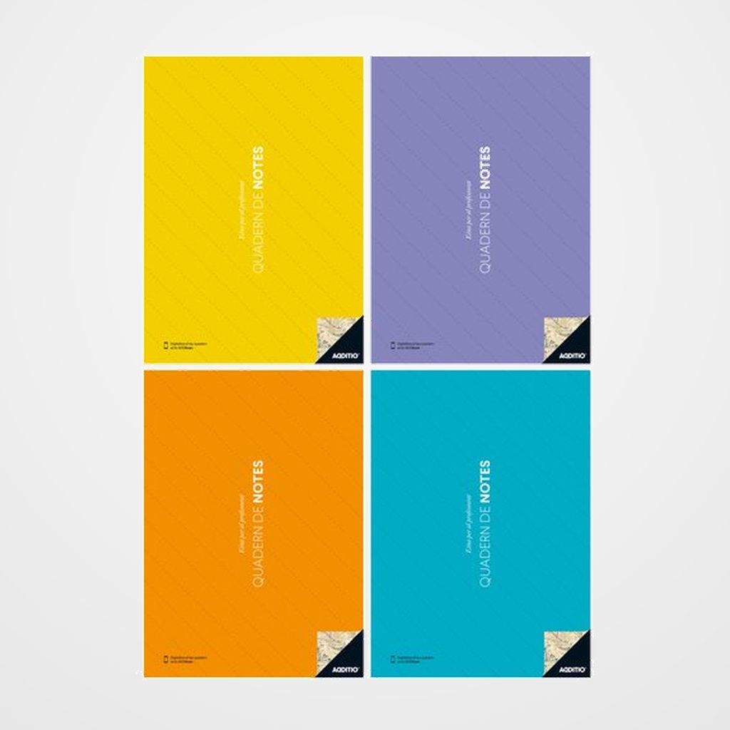 QUADERN PROFESSOR ADDITIO NOTES A4 ASSORTIMENT