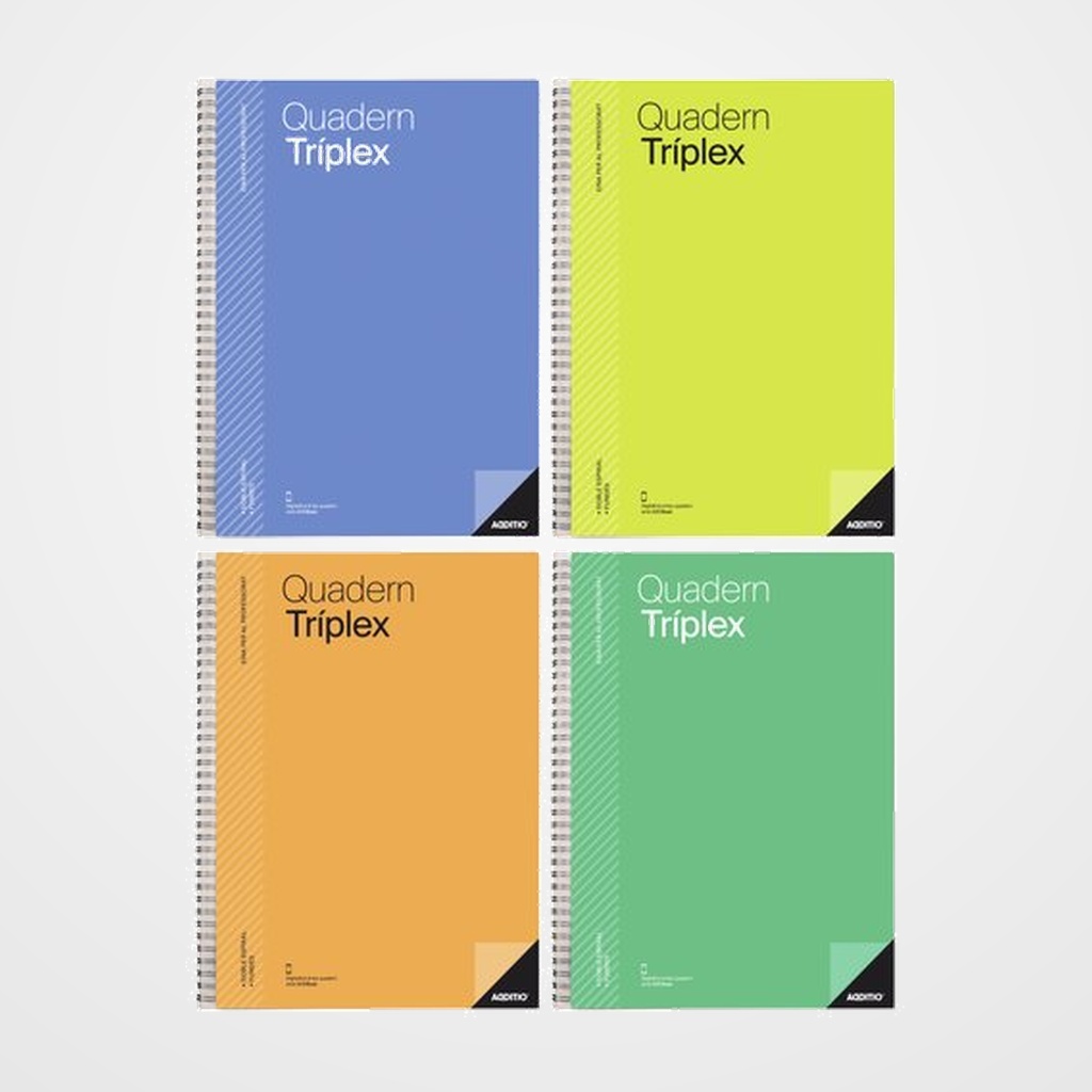 QUADERN PROFESSOR ADDITIO TRIPLEX 225x310 ASSORTIMENT