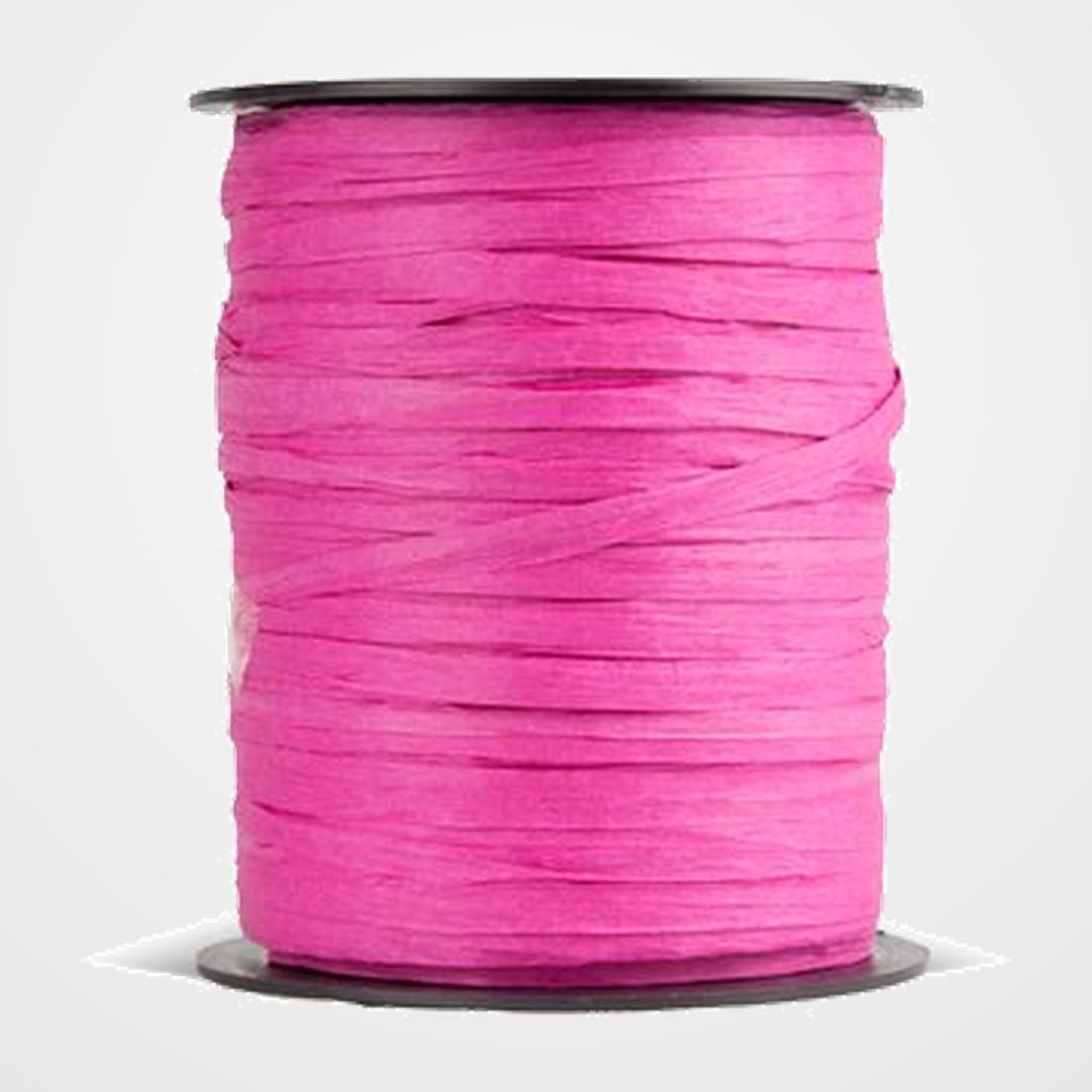 RAFIA CINTA de 3,5 mm ROLLO de 100 m FUCSIA