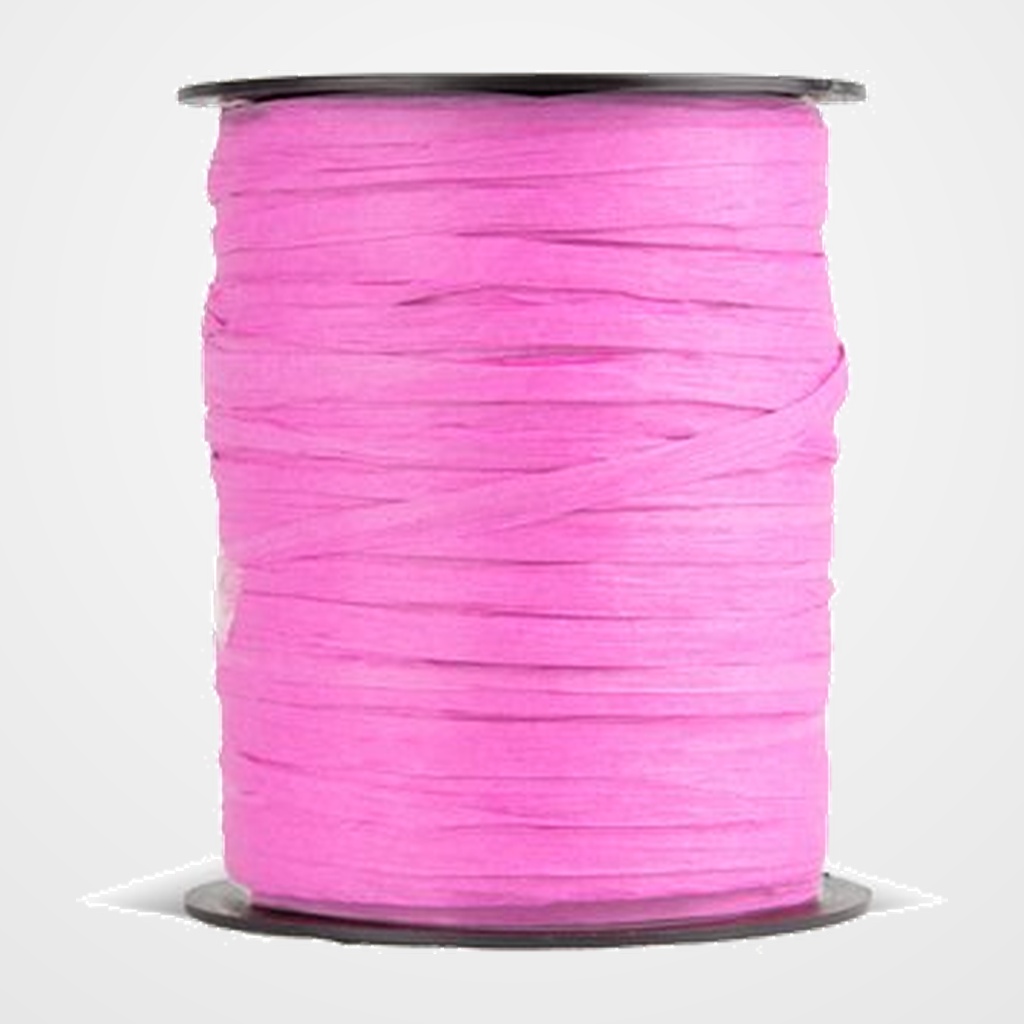 RAFIA CINTA de 3,5 mm ROLLO de 100 m ROSA
