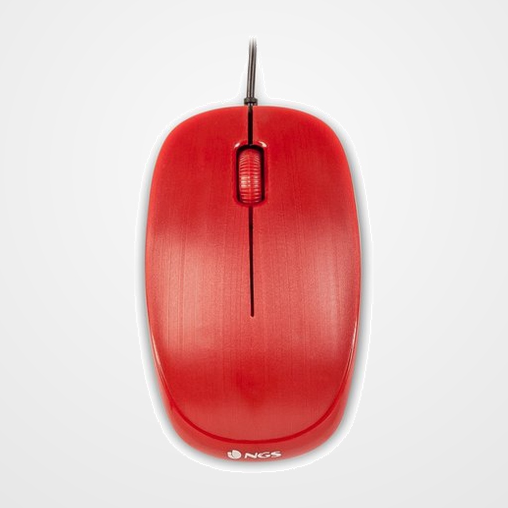 RATON NGS FLAME OPTICO USB ROJO