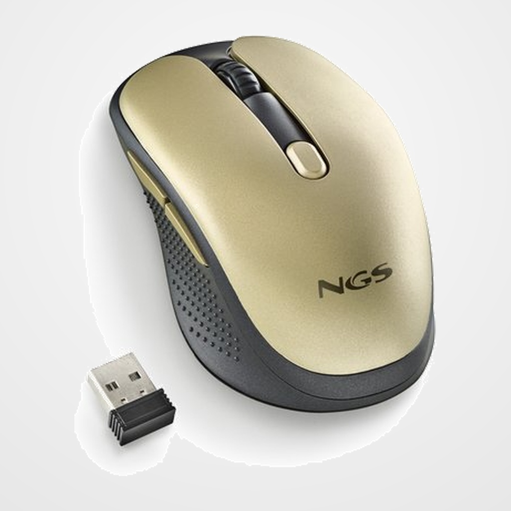 RATON NGS RUST GOLD INALAMBRICO NEGRO/DORADO