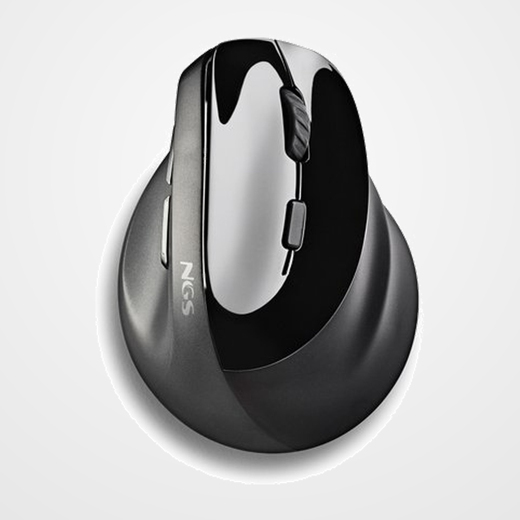 RATON NGS VERTICAL ERGONOMICO RECARGABLE NEGRO
