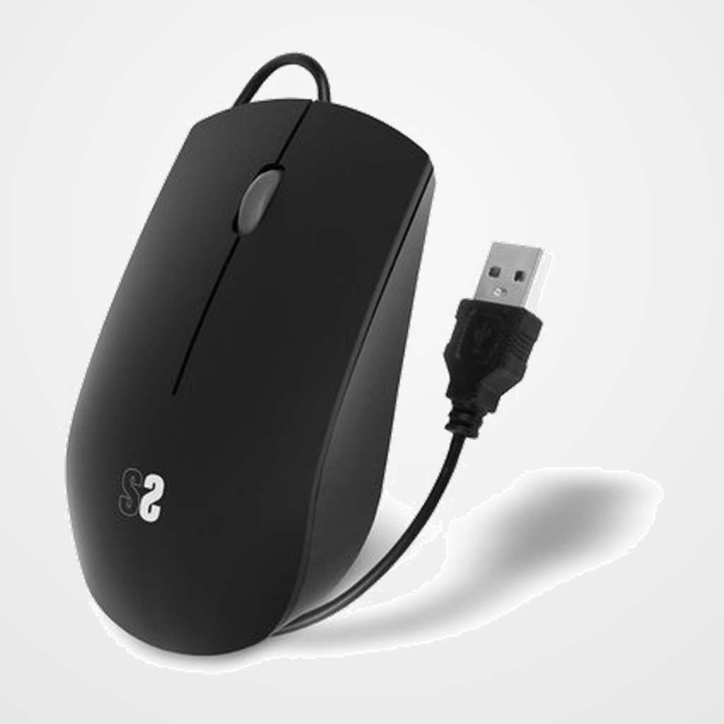 RATON SUBBLIM BUSINESS SILENCIOSO CON CABLE USB 1200 DPI NEGRO