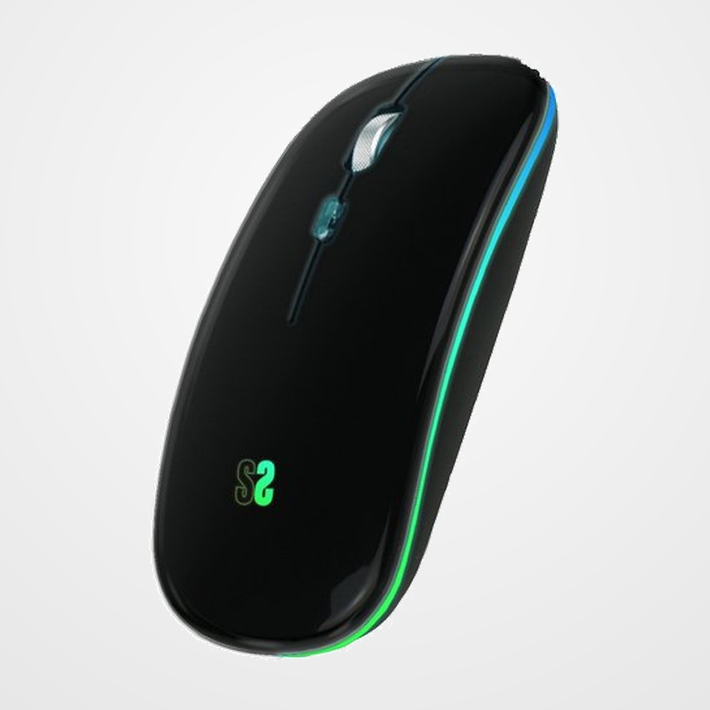 RATON SUBBLIM LED DUAL FLAT INALAMBRICO NEGRO