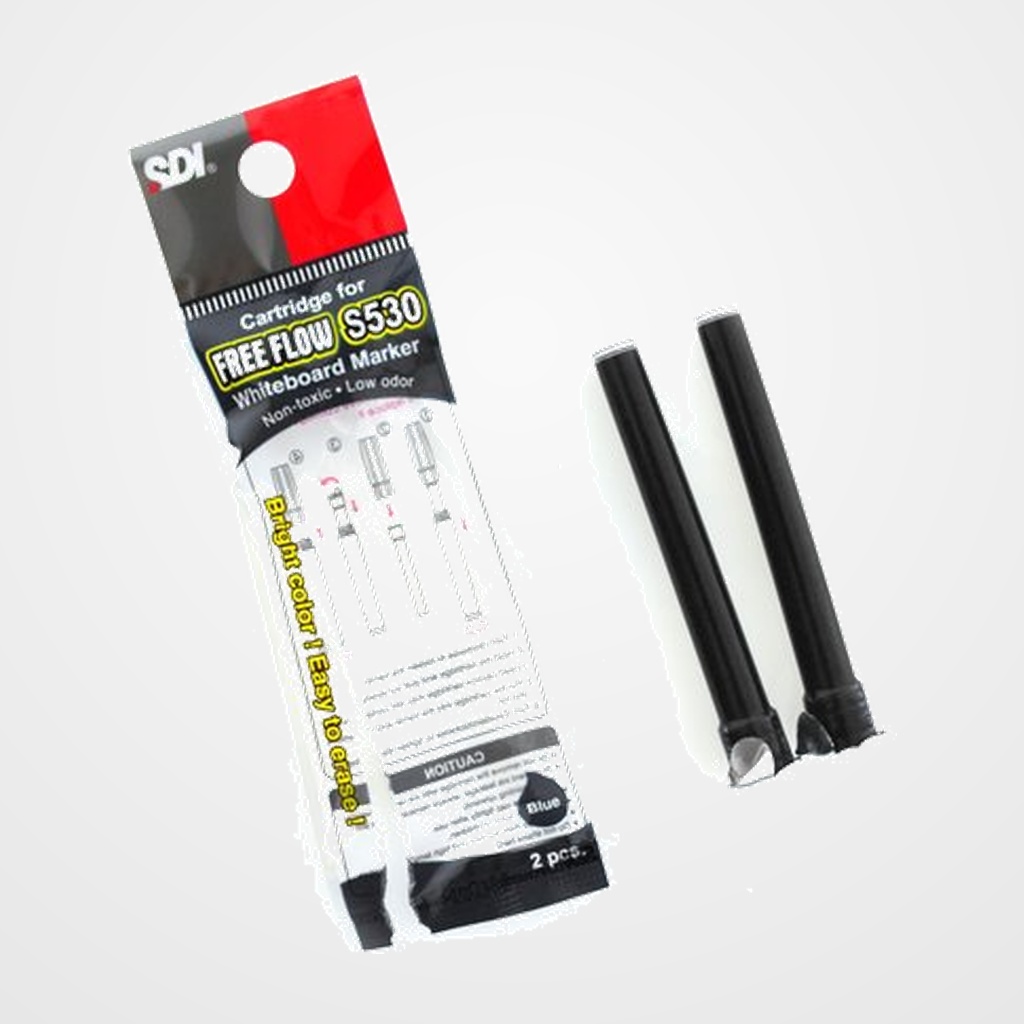 RECAMBIO  FREE FLOW BASIC RECARGABLE CONICO NEGRO BLISTER de 2