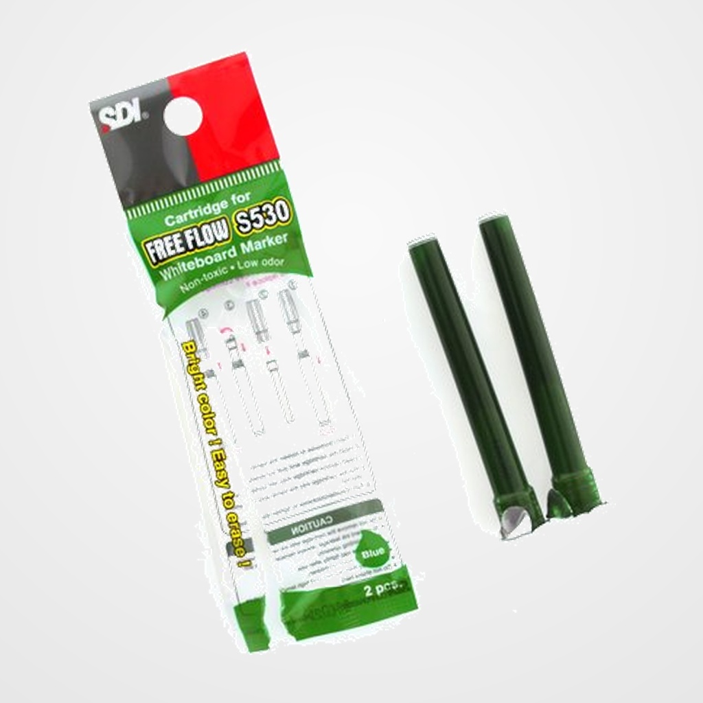RECAMBIO  FREE FLOW BASIC RECARGABLE CONICO VERDE BLISTER de 2