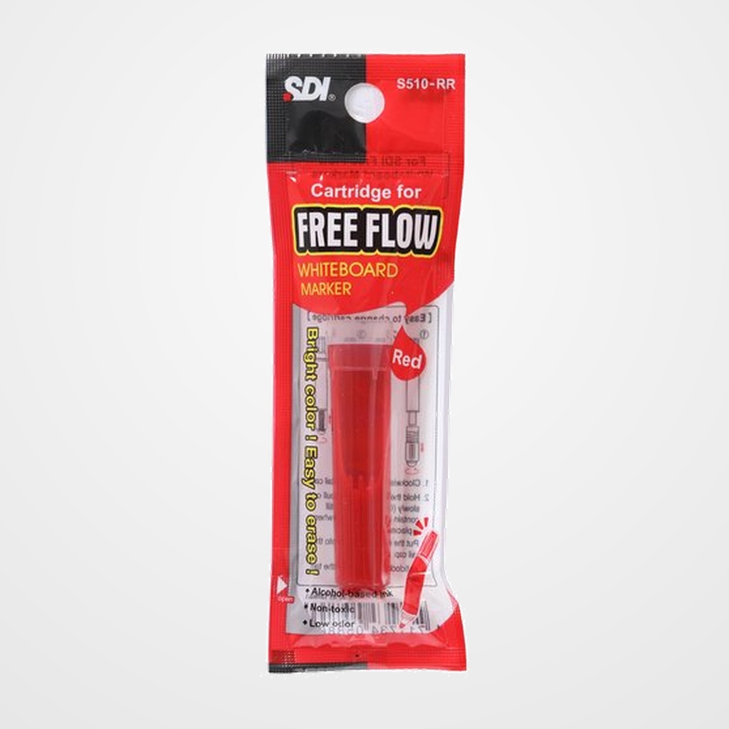 RECAMBIO  FREE FLOW RECARGABLE CONICO ROJO