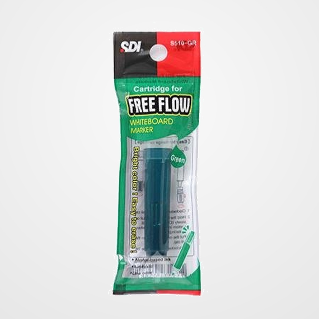 RECAMBIO  FREE FLOW RECARGABLE CONICO VERDE