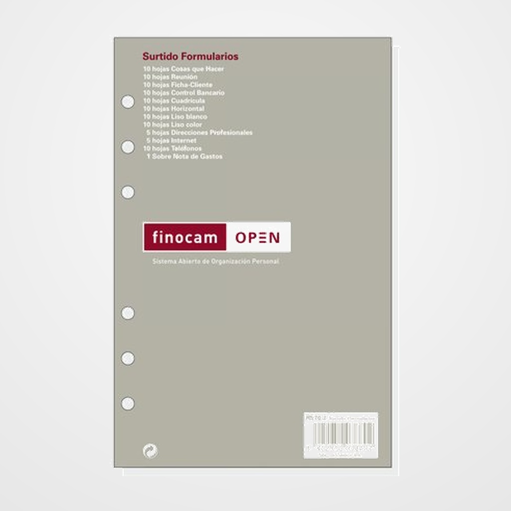 RECAMBIO AGENDA CATALAN FINOCAM R510.2C OPEN 500 117x181 FORMULARIOS