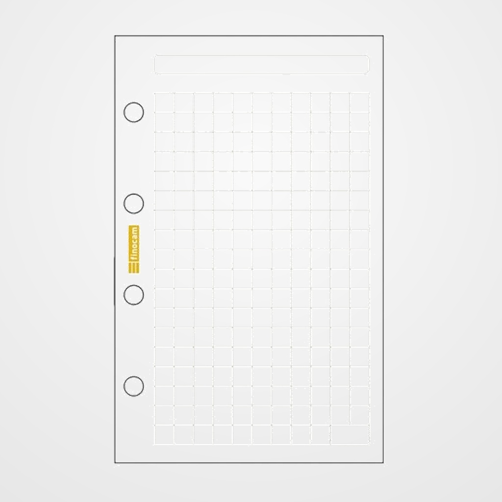 RECAMBIO AGENDA FINOCAM C140 CLASSIC 601 56x89 CUADRIC. 50h