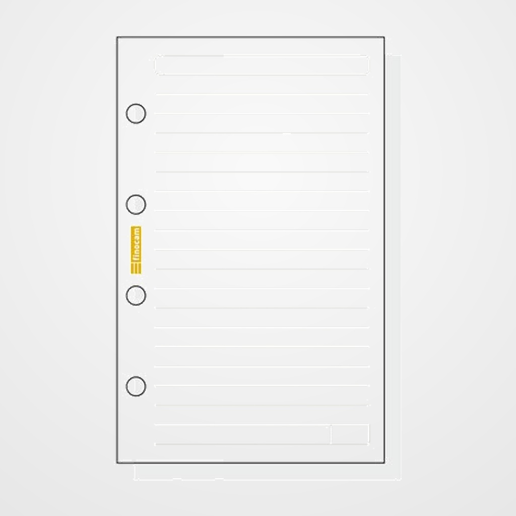 RECAMBIO AGENDA FINOCAM C141 CLASSIC 601 56x89 HORIZONT. 50h