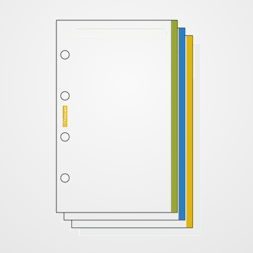 RECAMBIO AGENDA FINOCAM C145 CLASSIC 601 LISO 45h BANDA COLOR