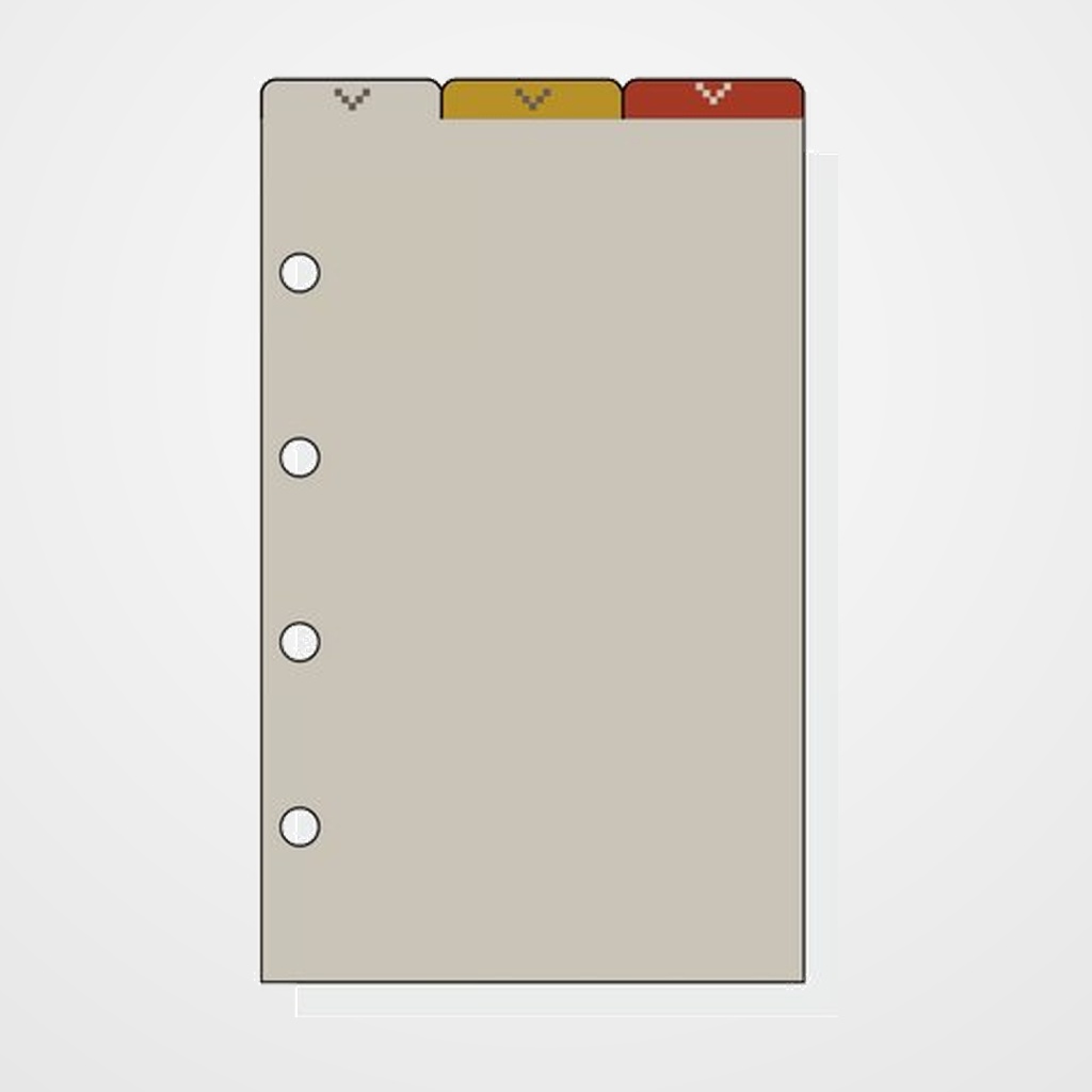 RECAMBIO AGENDA FINOCAM C162 CLASSIC 601 SEPARADORES SUPERIORES JUEGO de 3