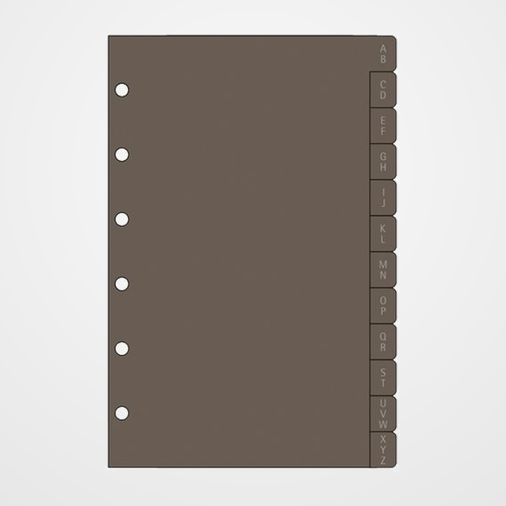 RECAMBIO AGENDA FINOCAM C361 CLASSIC 603 79x127 INDICE A-Z PLAST.12 PEST.