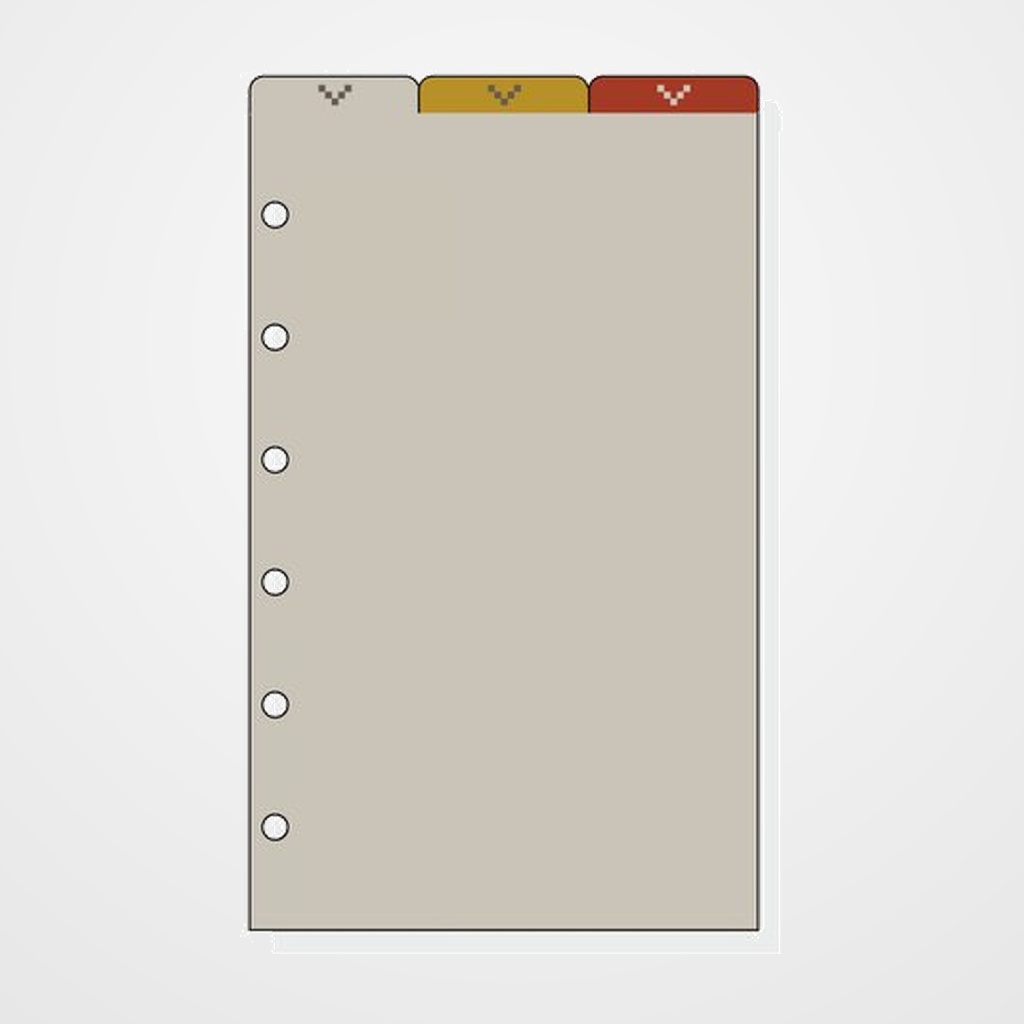 RECAMBIO AGENDA FINOCAM C362 CLASSIC 603 SEPARADORES SUPERIORES JUEGO de 3