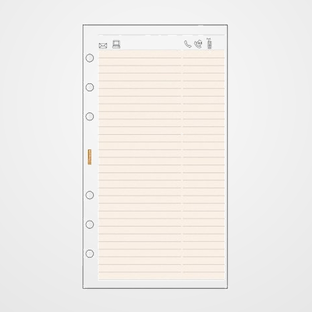 RECAMBIO AGENDA FINOCAM C952 CLASSIC 609 94x171 TELEFONOS 50h