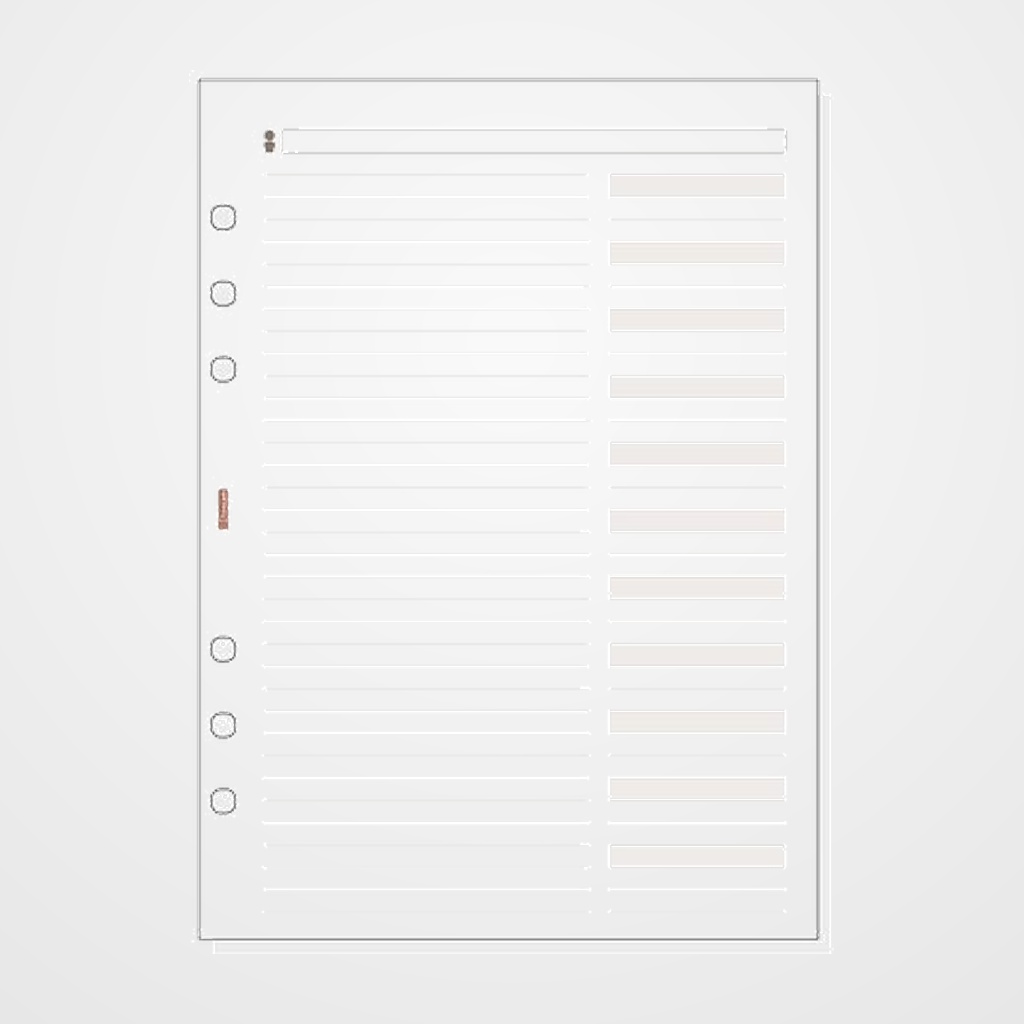 RECAMBIO AGENDA FINOCAM R1052/54 OPEN 1000 155x215 TELEFONOS 50h