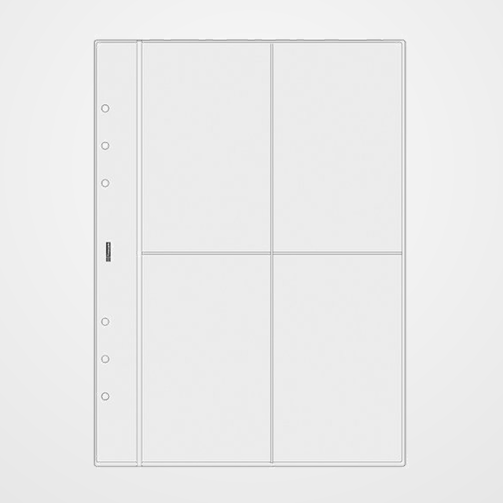 [13803834] RECAMBIO AGENDA FINOCAM R1066 OPEN 1000 155x215 FUNDA para 4 TARJETAS 6 uds.
