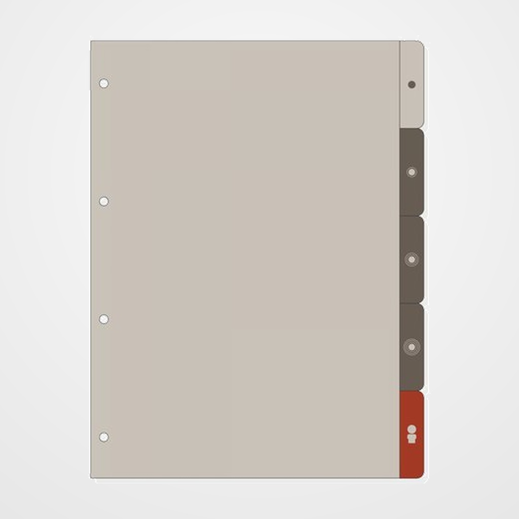 RECAMBIO AGENDA FINOCAM R4063 OPEN 4000 SEPARADORES LATERALES JUEGO de 5