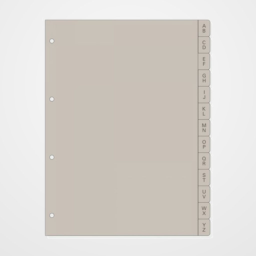 RECAMBIO AGENDA FINOCAM R4064 OPEN 4000 210x297 INDICE A-Z PLAST. 13 PEST.