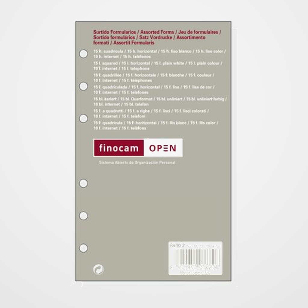 RECAMBIO AGENDA FINOCAM R410.2 OPEN 400 FORMULARIOS