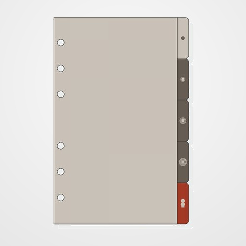 RECAMBIO AGENDA FINOCAM R463 OPEN 400 SEPARADORES LATERALES JUEGO de 5