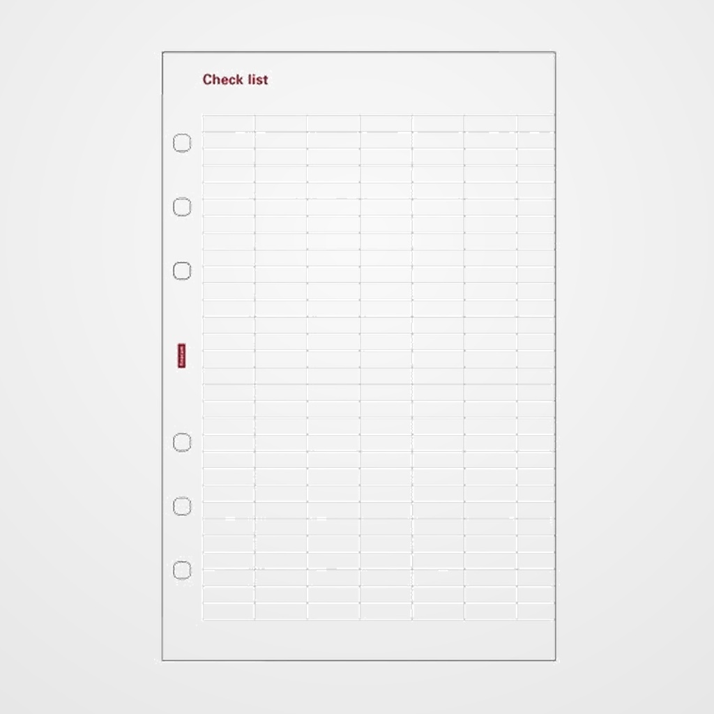RECAMBIO AGENDA FINOCAM R501 OPEN 500 117x181 CHECKLIST