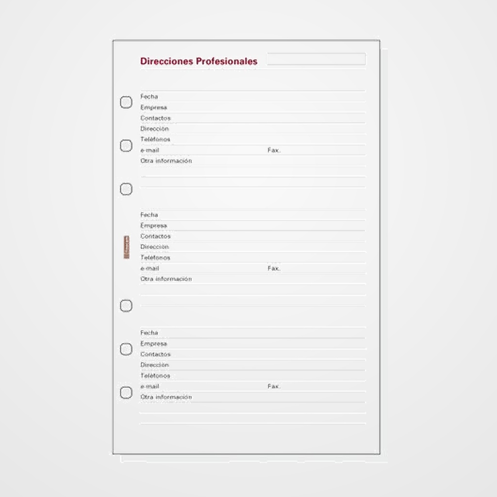 RECAMBIO AGENDA FINOCAM R551 OPEN 500 DIRECCIONES PROFESIONALES 50h